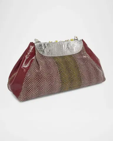 Dries Van Noten Medium Embellished Leather Clutch | Thumbnail 3 Dries Van Noten Medium Embellished Leather Clutch | Thumbnail 3