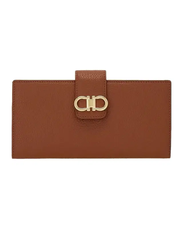 Ferragamo Gancini Leather Continental Wallet