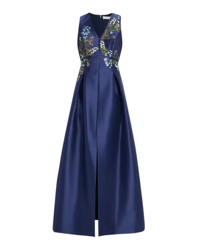 Sachin & Babi Hanna Brocade Midi Dress