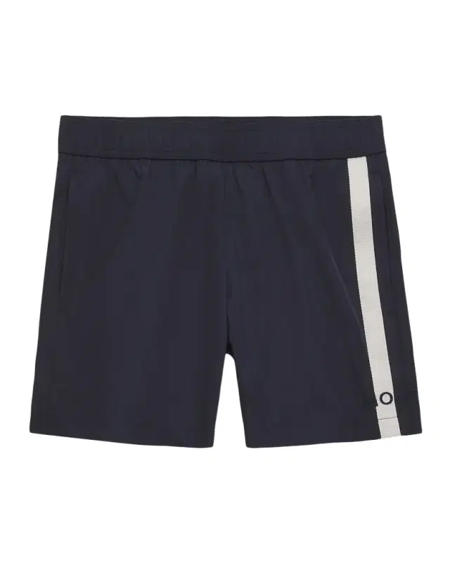 Moncler Boy 's Tricolor-Trimmed Swim Shorts, Size 12-14
