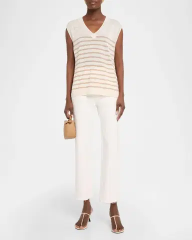 Majestic Filatures Striped Linen Knit Tank | Thumbnail 2 Majestic Filatures Striped Linen Knit Tank | Thumbnail 2