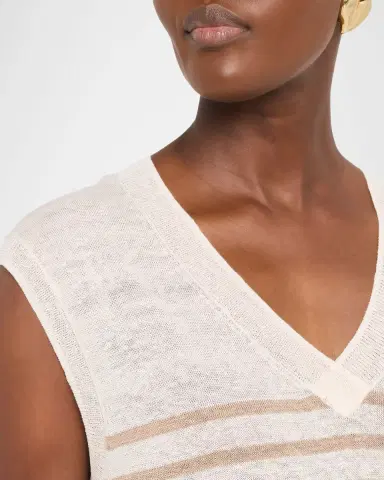 Majestic Filatures Striped Linen Knit Tank | Thumbnail 5 Majestic Filatures Striped Linen Knit Tank | Thumbnail 5