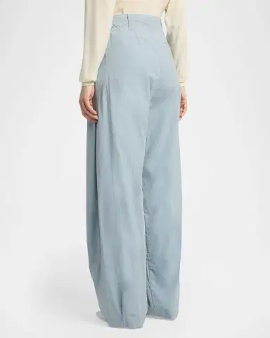 The Row Kolina High-Rise Pleated Barrel-Leg Pants | Thumbnail 3 The Row Kolina High-Rise Pleated Barrel-Leg Pants | Thumbnail 3