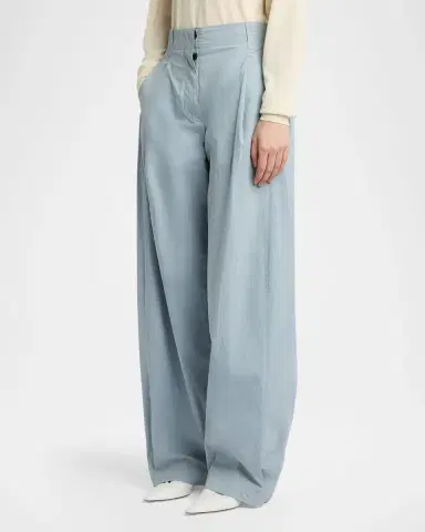 The Row Kolina High-Rise Pleated Barrel-Leg Pants | Thumbnail 4 The Row Kolina High-Rise Pleated Barrel-Leg Pants | Thumbnail 4