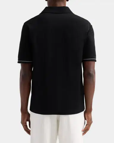 Ferragamo Men's Cotton Pique Short-Sleeve Polo Shirt | Thumbnail 3 Ferragamo Men's Cotton Pique Short-Sleeve Polo Shirt | Thumbnail 3