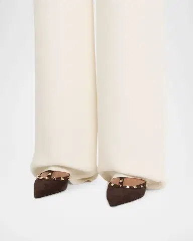 Valentino Garavani 65mm Rockstud Suede Ankle-Strap Pumps | Thumbnail 2 Valentino Garavani 65mm Rockstud Suede Ankle-Strap Pumps | Thumbnail 2