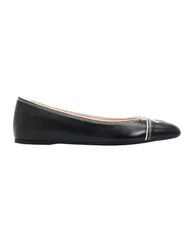 Valentino Garavani VLogo Signature Leather Ballerina Flats | Thumbnail 1 Valentino Garavani VLogo Signature Leather Ballerina Flats | Thumbnail 1