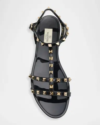 Valentino Garavani Summer Rockstud Jelly Flat Sandals | Thumbnail 6