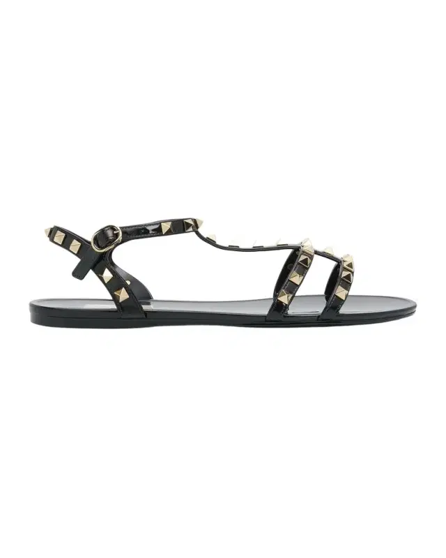 Valentino Garavani Summer Rockstud Jelly Flat Sandals