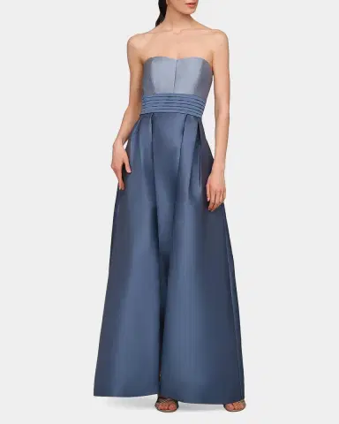Kay Unger New York Trina Overskirt Mikado Gown | Thumbnail 4 Kay Unger New York Trina Overskirt Mikado Gown | Thumbnail 4