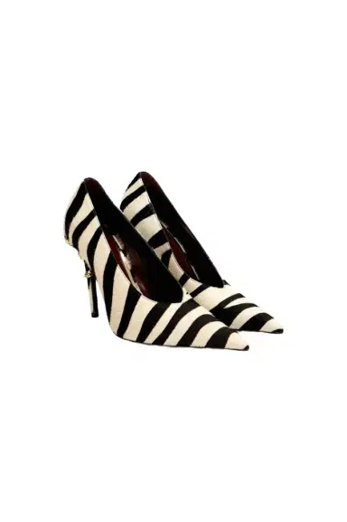Roberto Cavalli Pumps Serpentine in Leather with Zebra Print | Thumbnail 1 Roberto Cavalli Pumps Serpentine in Leather with Zebra Print | Thumbnail 1