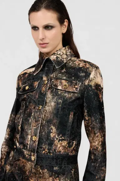 Roberto Cavalli Jacket with Tie Dye Effect | Thumbnail 4