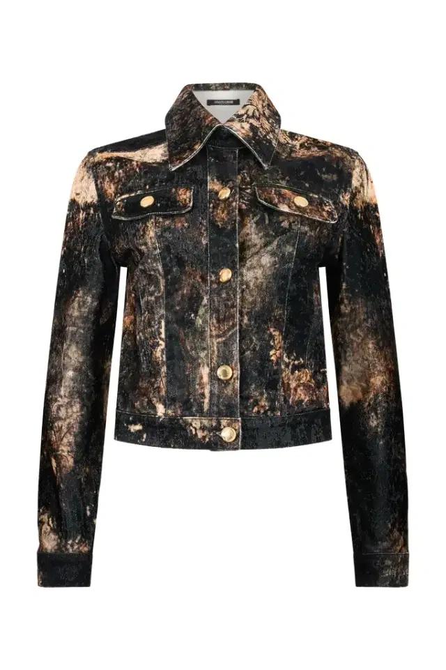 Roberto Cavalli Jacket with Tie Dye Effect