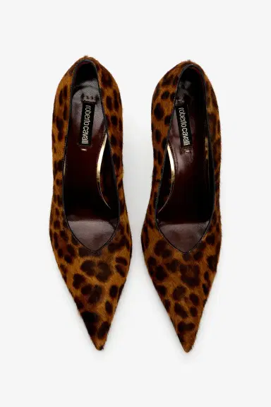 Roberto Cavalli Pumps Serpentine in Leather with Jaguar Print | Thumbnail 4 Roberto Cavalli Pumps Serpentine in Leather with Jaguar Print | Thumbnail 4
