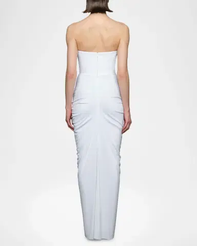 Et Ochs Selena Ruched Strapless Gown | Thumbnail 3 Et Ochs Selena Ruched Strapless Gown | Thumbnail 3
