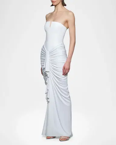 Et Ochs Selena Ruched Strapless Gown | Thumbnail 4 Et Ochs Selena Ruched Strapless Gown | Thumbnail 4
