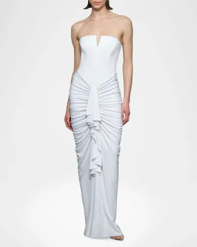 Et Ochs Selena Ruched Strapless Gown | Thumbnail 6 Et Ochs Selena Ruched Strapless Gown | Thumbnail 6