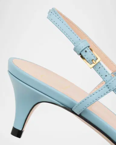 Valentino Garavani 40mm VLogo Signature Lace Slingback Pumps | Thumbnail 5