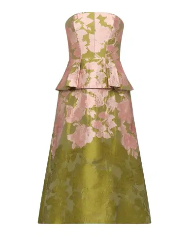 Kay Unger New York Imogen Metallic Jacquard A-Line Cocktail Dress | Thumbnail 1 Kay Unger New York Imogen Metallic Jacquard A-Line Cocktail Dress | Thumbnail 1