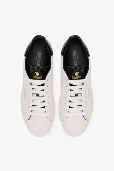 Roberto Cavalli White Low Top Sneakers | Thumbnail 4