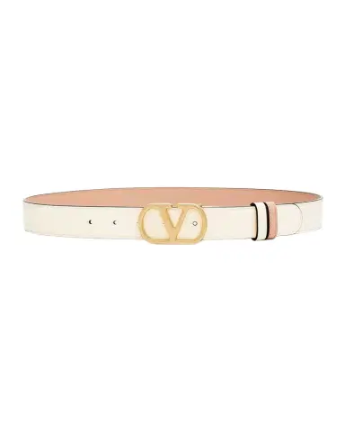 Valentino Garavani VLogo Signature Reversible Shiny Calfskin Belt 30MM | Thumbnail 1 Valentino Garavani VLogo Signature Reversible Shiny Calfskin Belt 30MM | Thumbnail 1