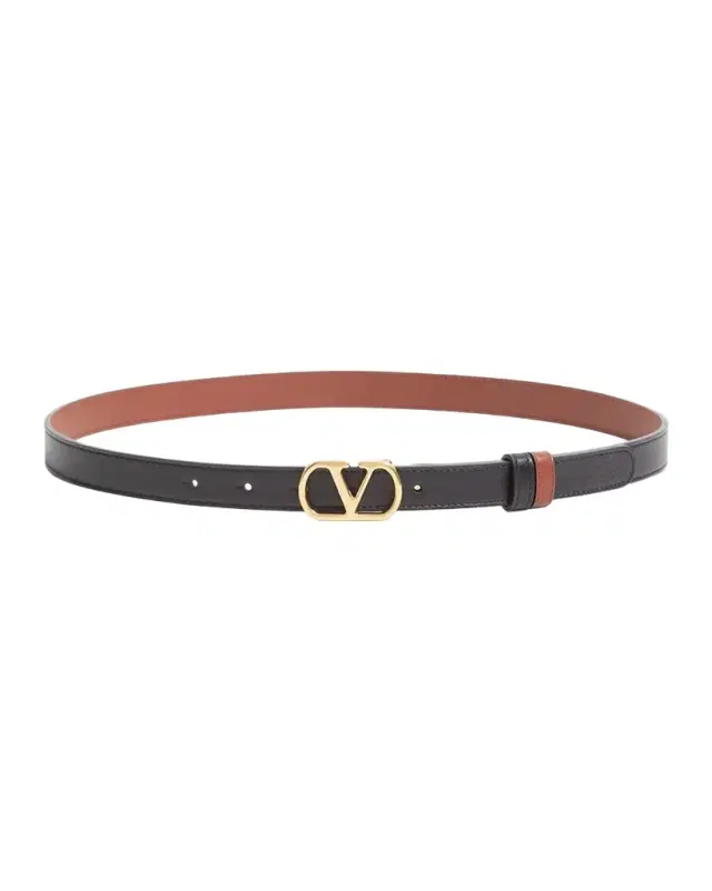 Valentino Garavani VLogo Signature Reversible Shiny Calfskin Belt 20MM