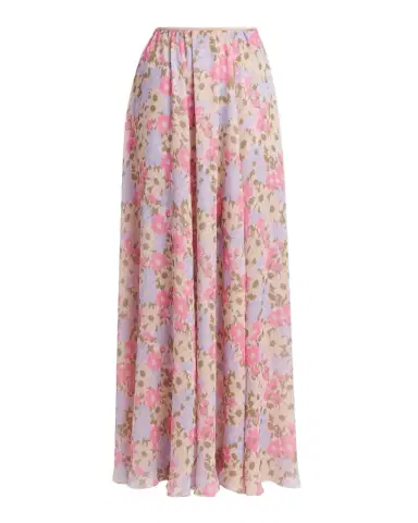 Valentino Garavani Floral Silk Georgette Maxi Skirt | Thumbnail 1 Valentino Garavani Floral Silk Georgette Maxi Skirt | Thumbnail 1