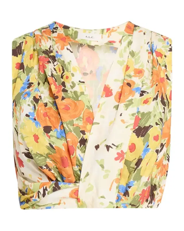 A.L.C. Brooklyn Floral Crop Top