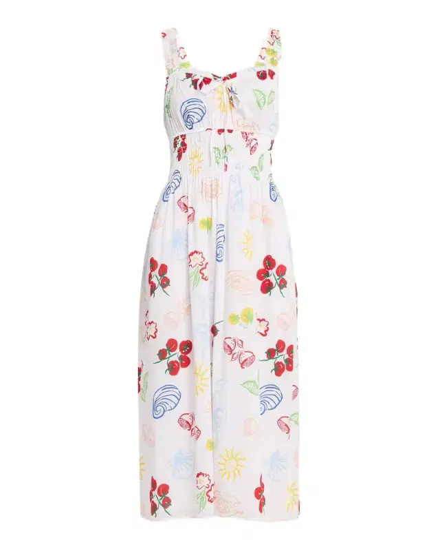 Rails Capri Printed Cotton Midi Dress
