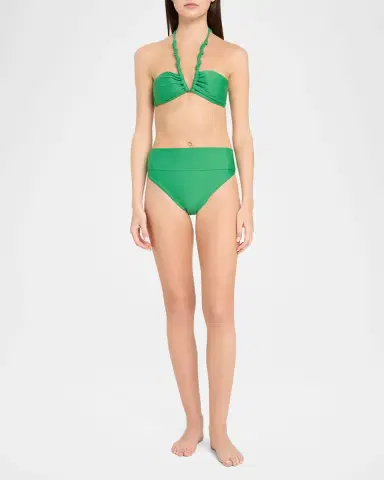 NICHOLAS Nerea High-Waist Bikini Bottoms | Thumbnail 2