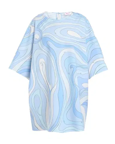 PUCCI Marmo-Print Cotton Poplin Mini Caftan Dress | Thumbnail 1