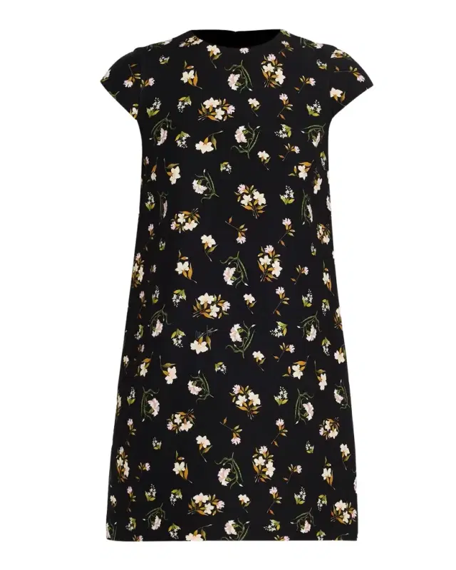 Adam Lippes Izzy Floral-Print Cap-Sleeve Mini Dress