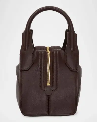 Victoria Beckham Victoria Plie Mini Leather Top Handle Bag | Thumbnail 6 Victoria Beckham Victoria Plie Mini Leather Top Handle Bag | Thumbnail 6