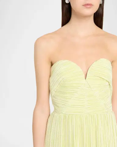 As It May Liora Pleated Strapless Column Gown | Thumbnail 5