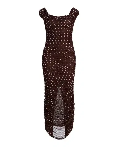 Black Halo Evangeline Polka Dot Maxi Dress | Thumbnail 1