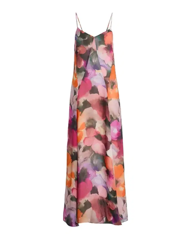 Black Halo Emory Floral A-Line Maxi Dress