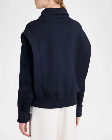 Giorgio Armani Wool-Blend Blouson Jacket | Thumbnail 3 Giorgio Armani Wool-Blend Blouson Jacket | Thumbnail 3