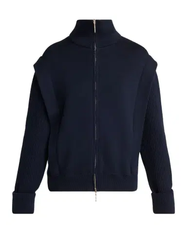 Giorgio Armani Wool-Blend Blouson Jacket | Thumbnail 1 Giorgio Armani Wool-Blend Blouson Jacket | Thumbnail 1