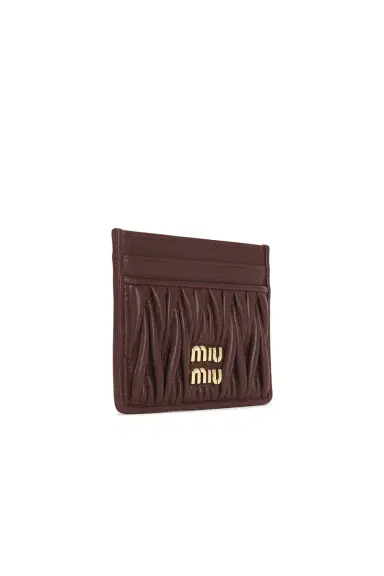 Miu Miu Matelasse Card Holder | Thumbnail 3 Miu Miu Matelasse Card Holder | Thumbnail 3