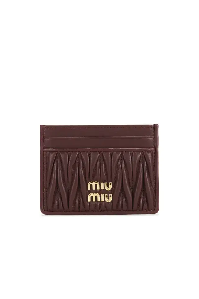 Miu Miu Matelasse Card Holder