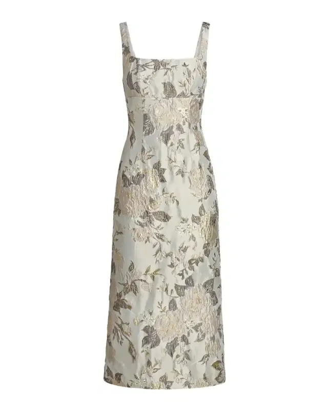 Mac Duggal Floral Brocade Sheath Cocktail Dress