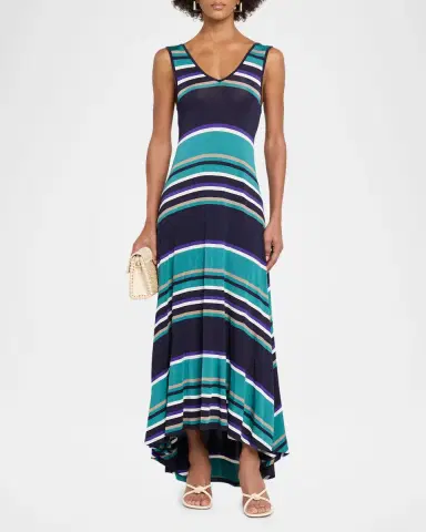 Ramy Brook Holly Striped Midi Dress | Thumbnail 2