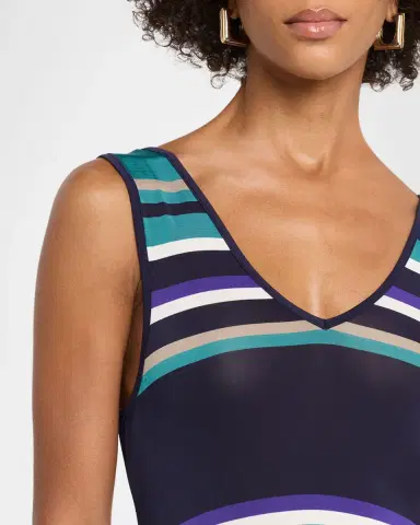 Ramy Brook Holly Striped Midi Dress | Thumbnail 5