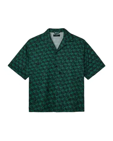 PURPLE Embellished Logo Camp Shirt | Thumbnail 1 PURPLE Embellished Logo Camp Shirt | Thumbnail 1