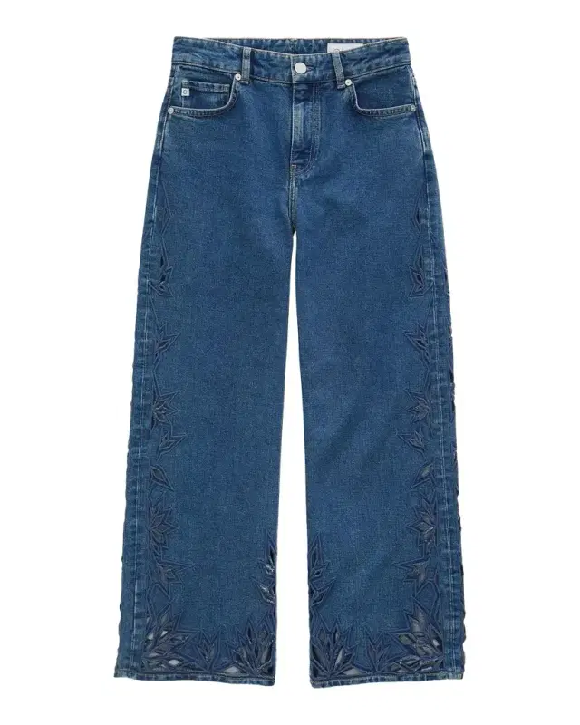 AG Jeans Saige Wide-Leg Crop Jeans