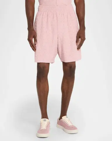 PURPLE Men's Terry Toweling Pull-On Shorts | Thumbnail 4 PURPLE Men's Terry Toweling Pull-On Shorts | Thumbnail 4