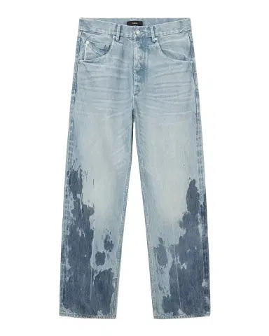 PURPLE Men's Blowout Bleached Wide-Leg Jeans | Thumbnail 1 PURPLE Men's Blowout Bleached Wide-Leg Jeans | Thumbnail 1
