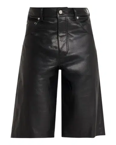 PURPLE Men's Leather Five-Pocket Shorts | Thumbnail 1