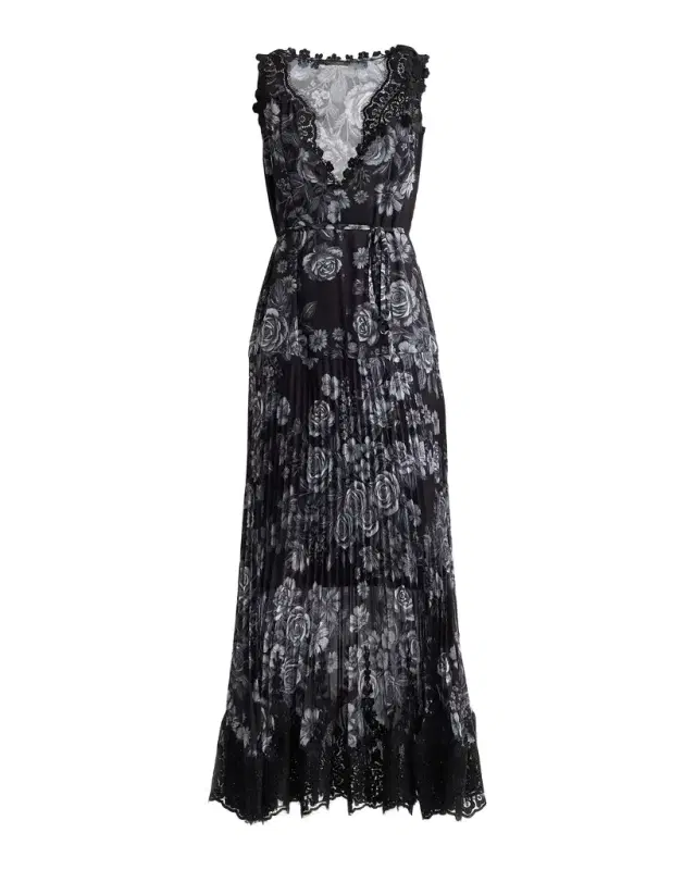 Kobi Halperin Liora Floral Tie-Waist Midi Dress