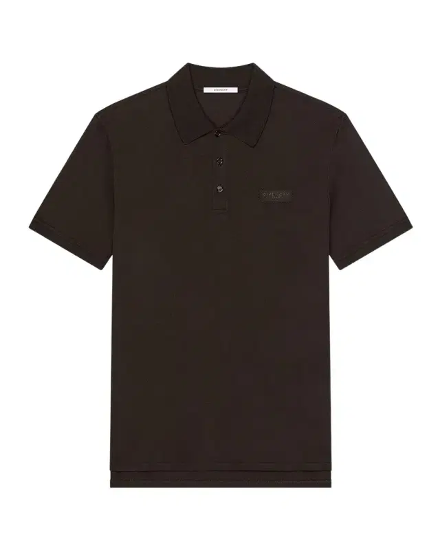 Givenchy Men 's Grosgrain Label Cotton Polo Shirt